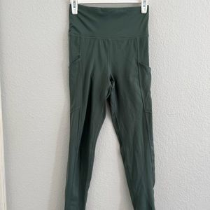 Olive Green Pocket Leggings